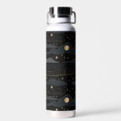 Dreamy Starry Night Sky Water Flasche (Rückseite)