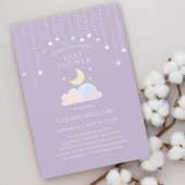 Dreamy Starry Sky Moon and Stars Baby Dusche Einladung