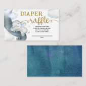 Dreamy Stars Elephant Baby Duwer Windelwanne Begleitkarte (Vorne/Hinten)