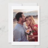 Dreamy Summer Beach Palm Tree Wedding laden Einladung (Rückseite)