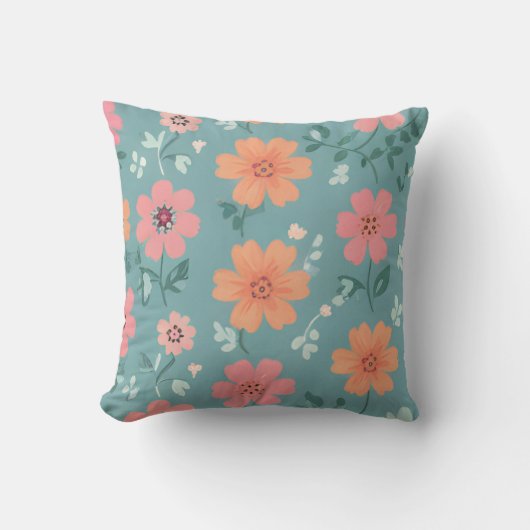 Dreamy Summer Ditsy Floral Kissen (Vorderseite)