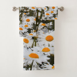 Dreamy Summer Field of Oxeye Daisies Badhandtuch Set