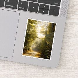 Dreamy sunlit park, nature aesthetic art photo aufkleber