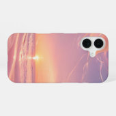 Dreamy Sunset Beach & Stardust Phone Case iPhone 16 Hülle (Rückseite (Horizontal))