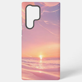 Dreamy Sunset Beach & Stardust Phone Case Samsung Galaxy Hülle