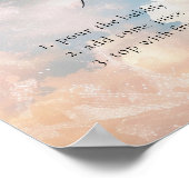 Dreamy Sunset Cloud 9 Mimosa Bar Sign Poster (Ecke)