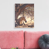 Dreamy Sunset Horse Forest Painting Leinwanddruck (Insitu (Wohnzimmer))