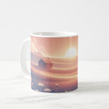 Dreamy Sunset Scene Tasse