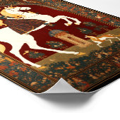 Dreamy Sunset Tapestry - Soft Pastel Ästhetische W Poster (Ecke)