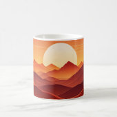 Dreamy Sunset Wave Horizon Tasse (Mittel)