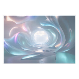 Dreamy Surreal Ice Tunnel Futuristic Fantasy Lands Fotodruck