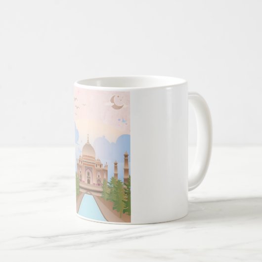Dreamy taj mahal kaffeetasse (VorderseiteRechts)