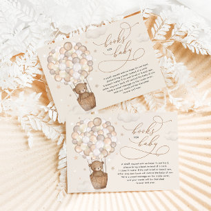 Dreamy Teddy Bear Hot Air Ballon Bücher für Baby Begleitkarte