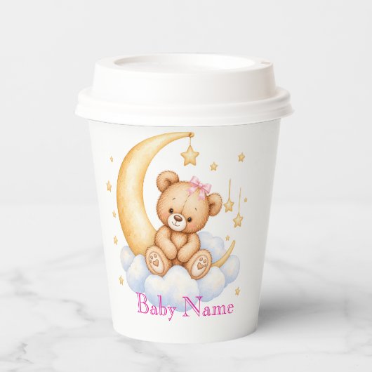 Dreamy Teddy Bear Pappbecher (Vorderseite)