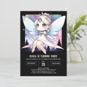 Dreamy Theme Fairy Birthday Einladung (Stehend Vorderseite)