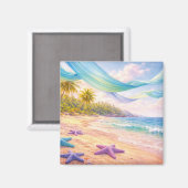 Dreamy Tropical Paradise Magnet (Vorderseite/Rückseite)