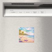 Dreamy Tropical Paradise Magnet (In Situ (Geschirrspüler))