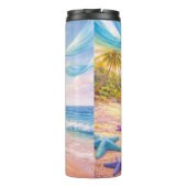 Dreamy Tropical Paradise Thermosbecher (Rückseite)