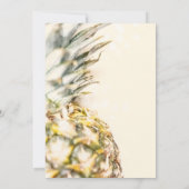 Dreamy Tropical Pineapse Island Beach Wedding Einladung (Rückseite)