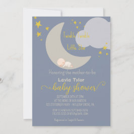 Dreamy Twinkle Twinkle Little Star Baby Dusche Einladung
