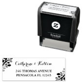 Dreamy Typografy Wedding Rücksendeadresse Permastempel (Beispiel)