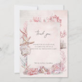 Dreamy under Sea Baby Shower Dankeskarte (Vorderseite)