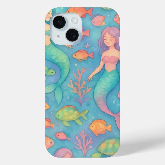 Dreamy Underwater Fantasy Pattern Case-Mate iPhone Hülle (Rückseite)