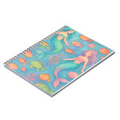 Dreamy Underwater Fantasy Pattern Notizblock (Linke Seite)