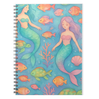 Dreamy Underwater Fantasy Pattern Notizblock