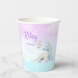 Dreamy Unicorn Geburtstagsparty Paper Cups Pappbecher