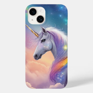 Dreamy Unicorn Glitzer Pastel Galaxy Kosmische Wol Case-Mate iPhone 14 Hülle