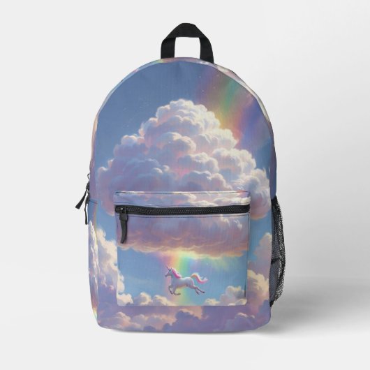 Dreamy Unicorn Glow - Magisches Kinderdesign Bedruckter Rucksack (Vorderseite)