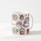 Dreamy Unicorn Niedlich Coffee Tasse (VorderseiteRechts)