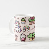 Dreamy Unicorn Niedlich Coffee Tasse (Vorderseite Links)