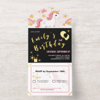 Dreamy Unicorns, Regenbogen, Blume / Geburtstag