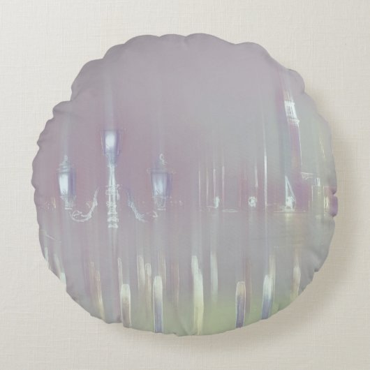 Dreamy Venice Italien Rundes Kissen (Vorderseite)