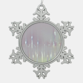 Dreamy Venice Italien Schneeflocken Zinn-Ornament