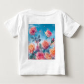 Dreamy Vibrany Rose Baby T-shirt (Rückseite)