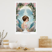 Dreamy Vintag Inspiriert Rose Fairy Poster (Küche)