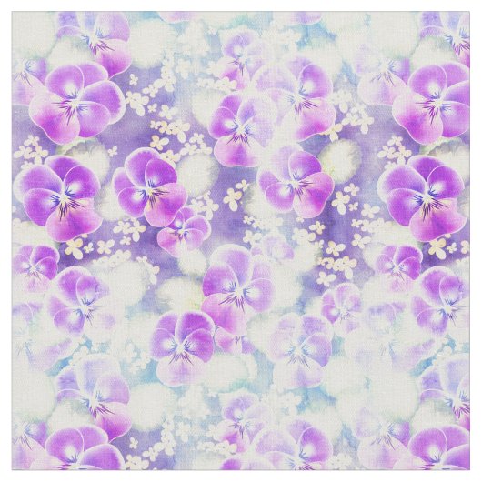 Dreamy Violet Pattern Stoff (Nahaufnahme)