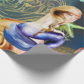 Dreamy Water color Mermaid Geschenkpapier (Ecke)