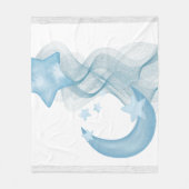 Dreamy Watercolor Abstract Fleece Blanket (Vorderseite)