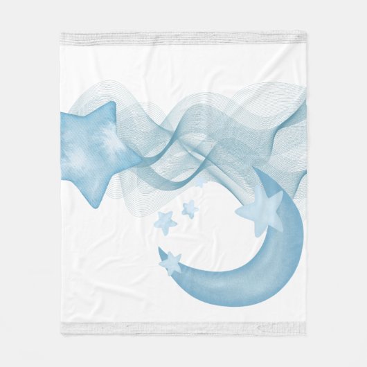 Dreamy Watercolor Abstract Fleece Blanket (Vorderseite)