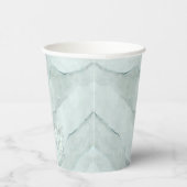Dreamy Watercolor Abstrakt Wedding Green ID817 Pappbecher (Rechts)