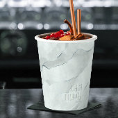 Dreamy Watercolor Abstrakt Wedding Green ID817 Pappbecher