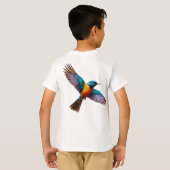 Dreamy Watercolor Bird T - Shirt (Schwarz voll)