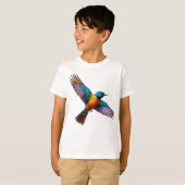 Dreamy Watercolor Bird T - Shirt (Vorne ganz)