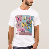 Dreamy Watercolor Butterfly T - Shirt (Vorderseite)