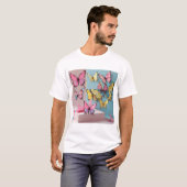 Dreamy Watercolor Butterfly T - Shirt (Vorne ganz)
