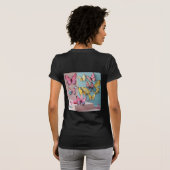 Dreamy Watercolor Butterfly T - Shirt für Frauen (Schwarz voll)